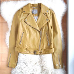 NWT Soia Kyo lamb leather moto jacket S/P